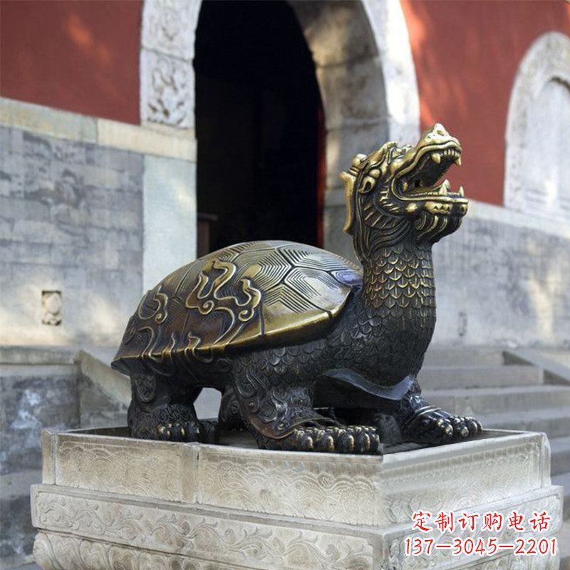 泉州弥勒佛坐赑屃雕塑,神秘而古老