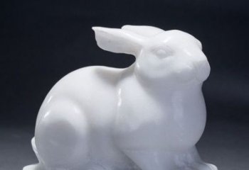 泉州精致汉白玉兔子雕塑