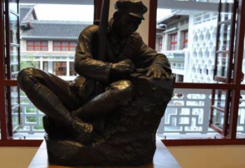 泉州铜雕红军战士纪念雕塑，烈士镌刻永恒记忆