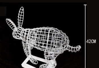 泉州全新上市！不锈钢镂空兔子雕塑