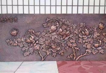 泉州精美绝伦的牡丹铜浮雕