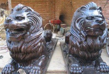泉州汇丰狮子铜雕塑是由中领雕塑制作的一款狮子…