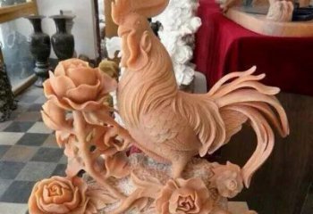 泉州国家元素：吉祥如意公鸡石雕