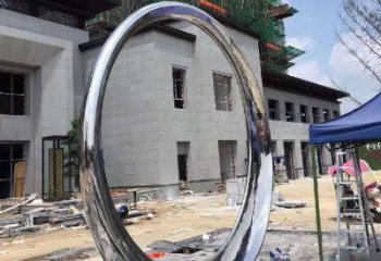 泉州镜面圆环不锈钢雕塑112