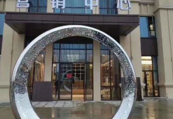 泉州镜面圆环不锈钢雕塑