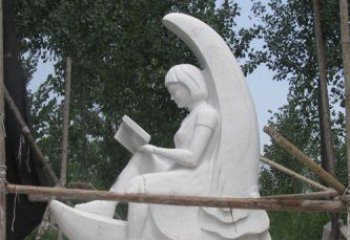 泉州中领雕塑高品质小女孩汉白玉石雕