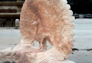 泉州艺术精美的孔雀石红雕塑