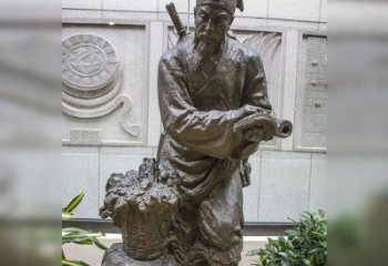 泉州中领雕塑自主研发了高雅李时珍铜雕，它以历…