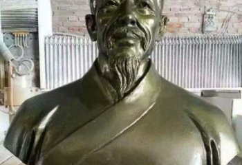 泉州李时珍头像铜雕，为纪念传奇祖国医学家