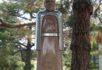 泉州纪念伟大的名人：路易斯·巴斯德抽象雕像