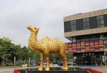 泉州闪亮可爱的不锈钢骆驼雕塑