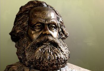 泉州马克思主义创始人铸铜头像雕塑
