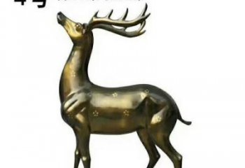 泉州中领雕塑制作的梅花鹿铜雕，精美精致，百看不厌！
