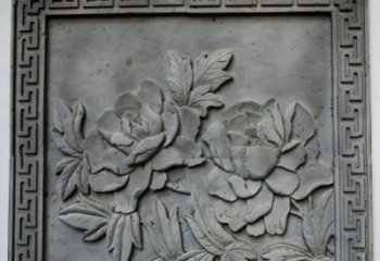 泉州牡丹青石浮雕雕塑-精美的永久装饰