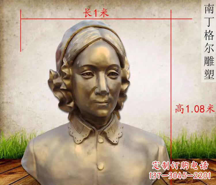 泉州精雕细琢,南丁格尔胸像铜雕塑