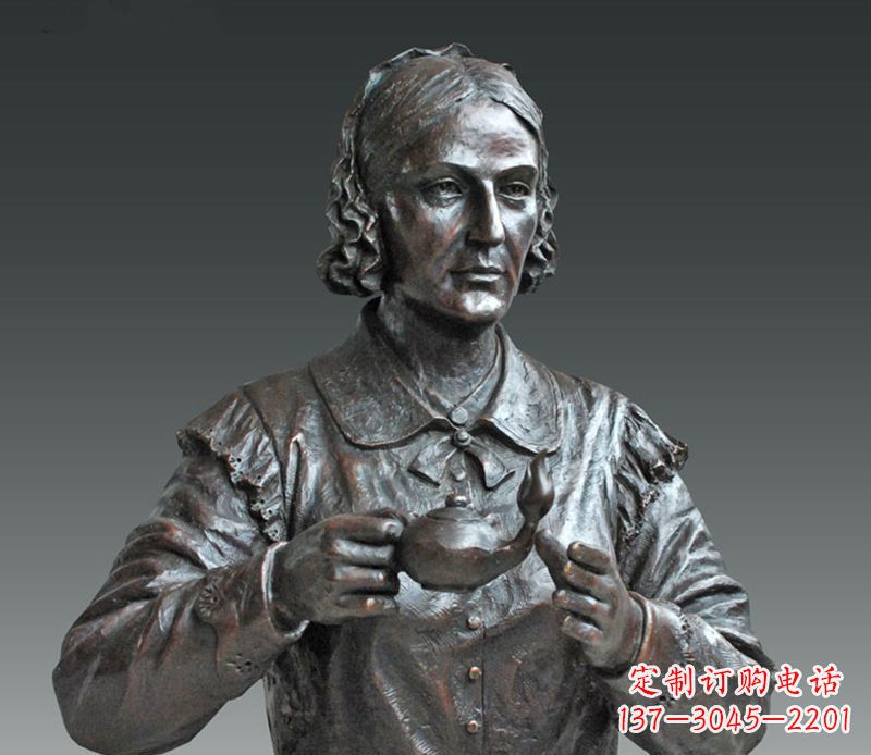 泉州南丁格尔铜雕,尊贵雕塑定制