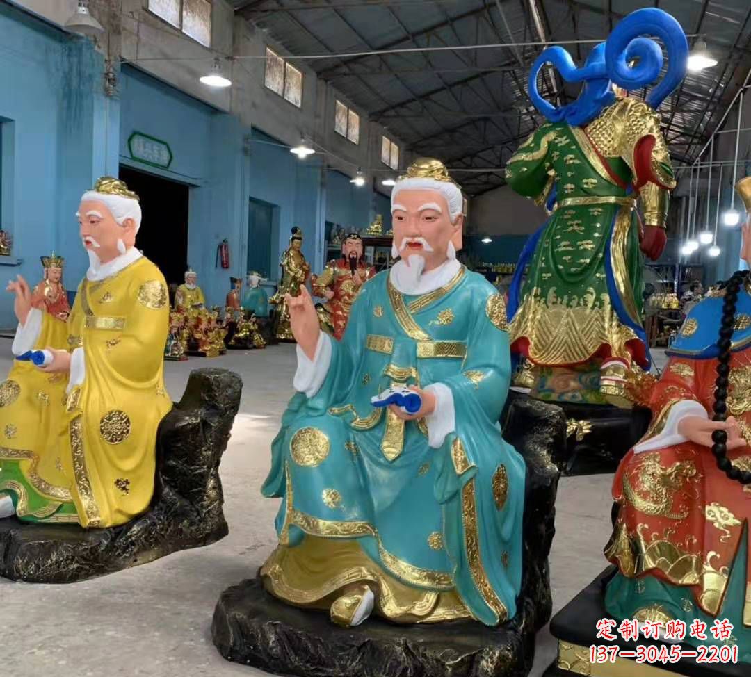 泉州南斗北斗玻璃钢彩绘佛像雕塑