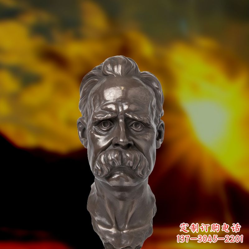 泉州尊贵的尼采铜雕头像