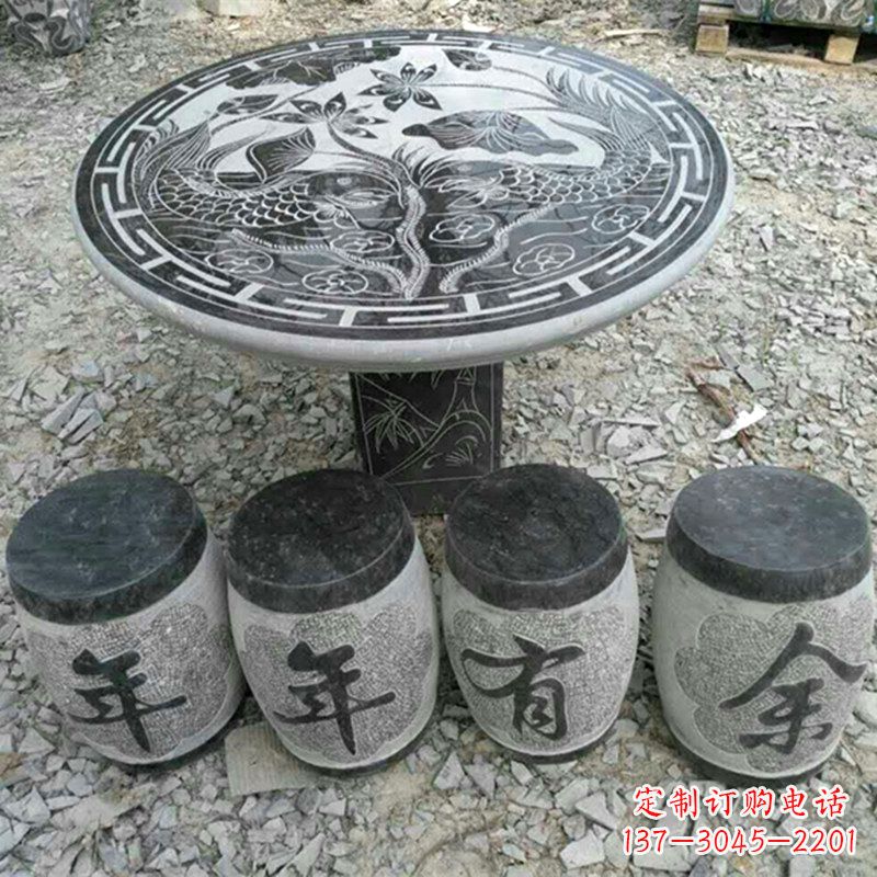 泉州仿古石桌凳,雕刻雅致的完美
