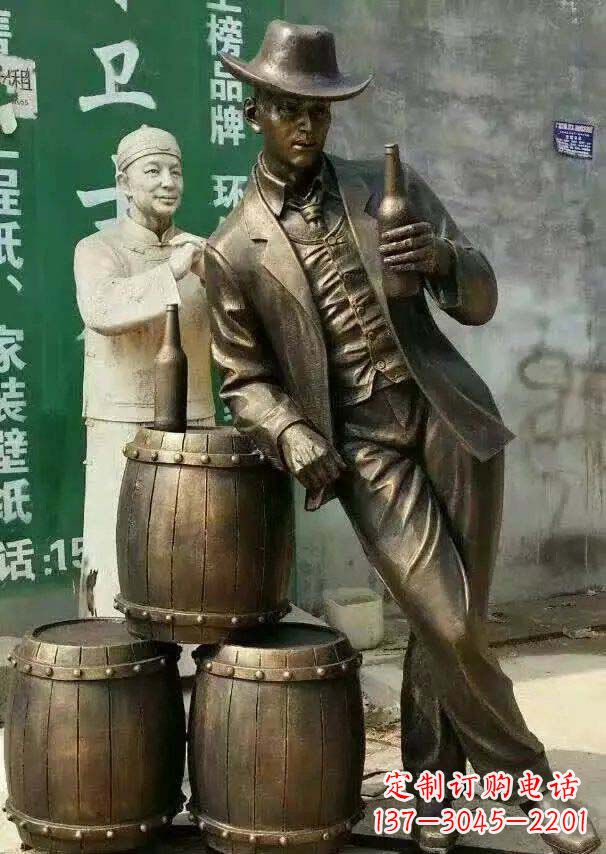 泉州精美高雅的牛仔铜雕