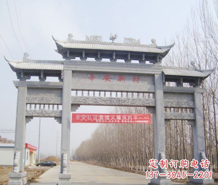 泉州牌坊三门石雕,品质无双