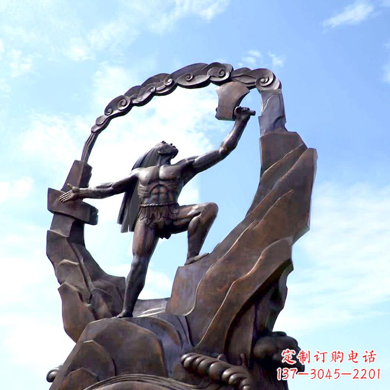 泉州传承神话,展现气势—盘古大型景观雕塑
