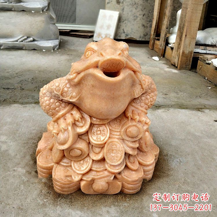 泉州喷水金蟾水池喷泉水景动物雕塑