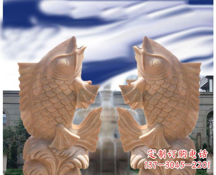 泉州中领雕塑设计定制精美鲤鱼雕塑