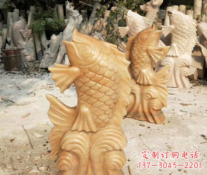 泉州中领雕塑精美鲤鱼雕塑