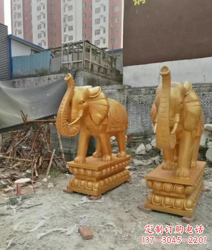 泉州大象雕塑,传递招财福利