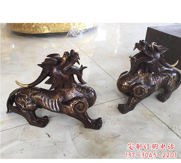 泉州浙江中领雕塑:高质量貔貅铜雕像