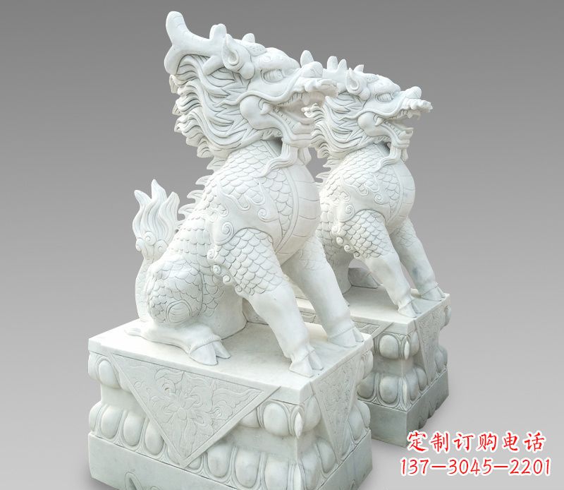 泉州释迦牟尼麒麟石雕,吸煞驱邪