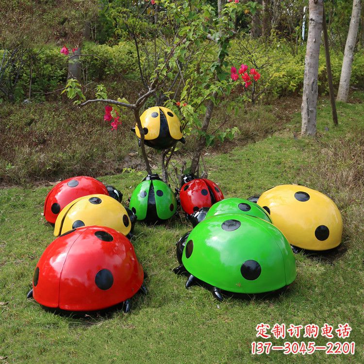 泉州儿童可爱的七星瓢虫卡通雕塑