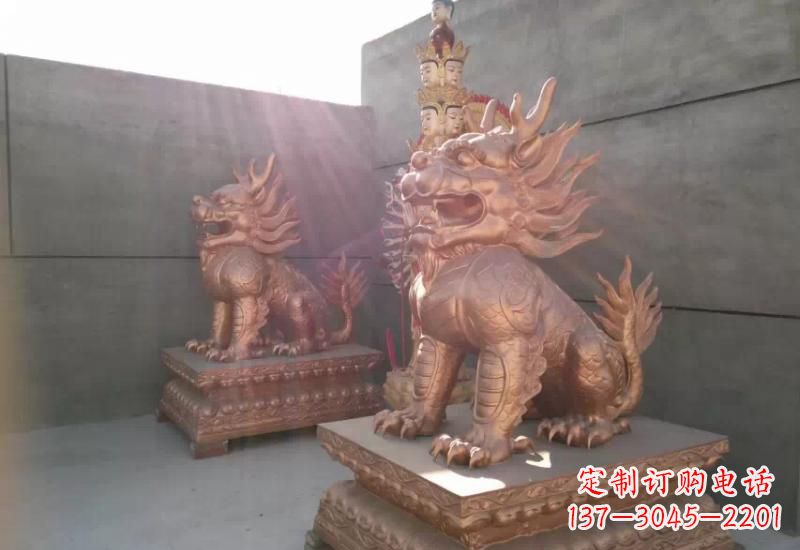 泉州麒麟铸铜雕塑222