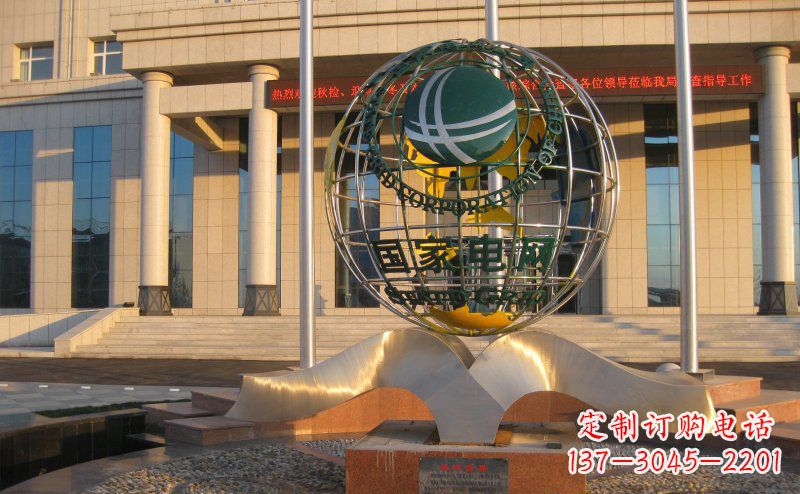 泉州精工打造,全球通用的不锈钢地球雕塑