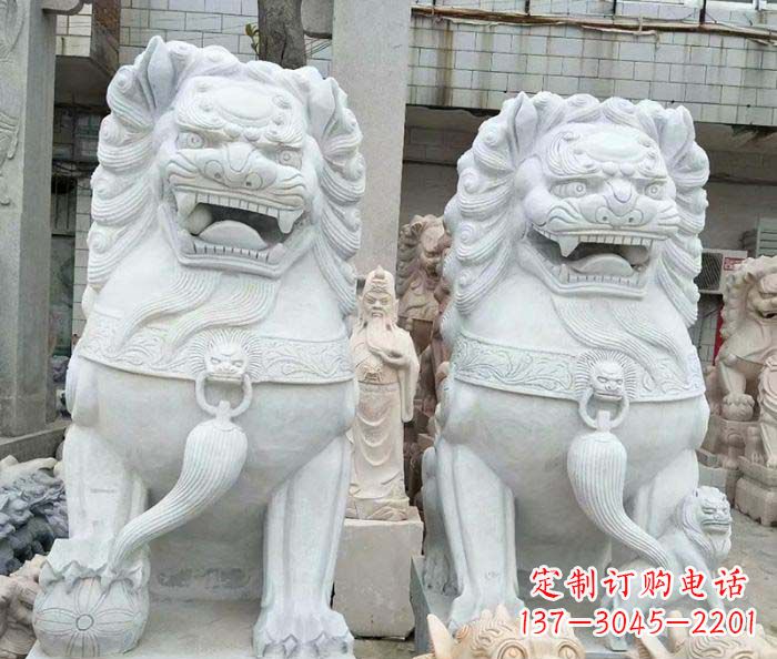 泉州精美大理石狮子雕塑