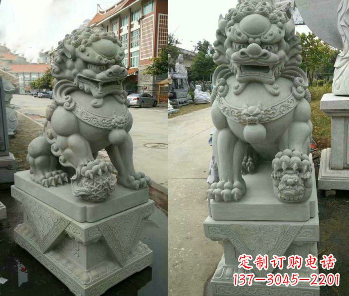 泉州大理石狮子石雕——雕塑定制中的艺术精品