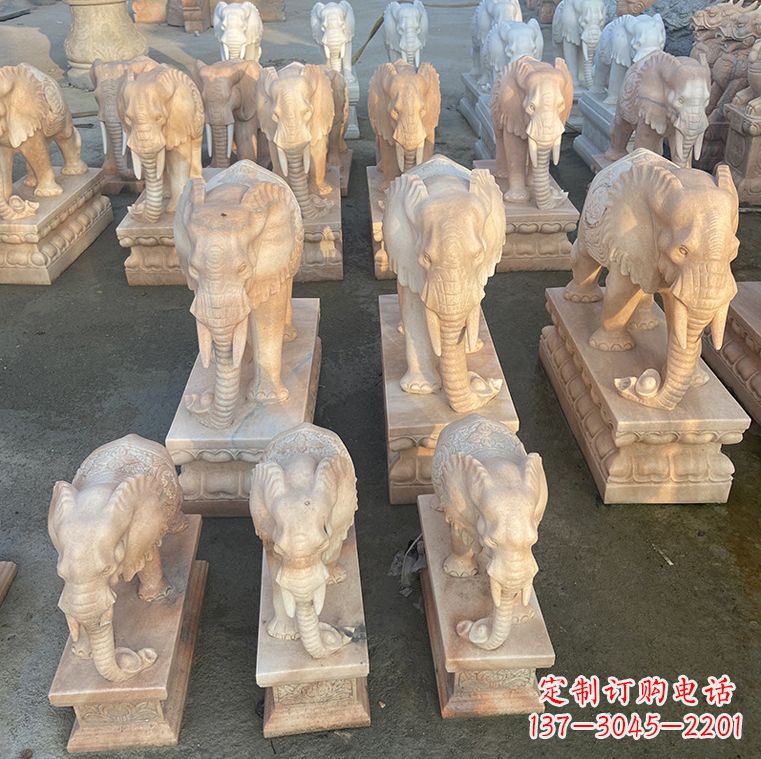 泉州翘鼻大象石雕,传承经典浓烈之美