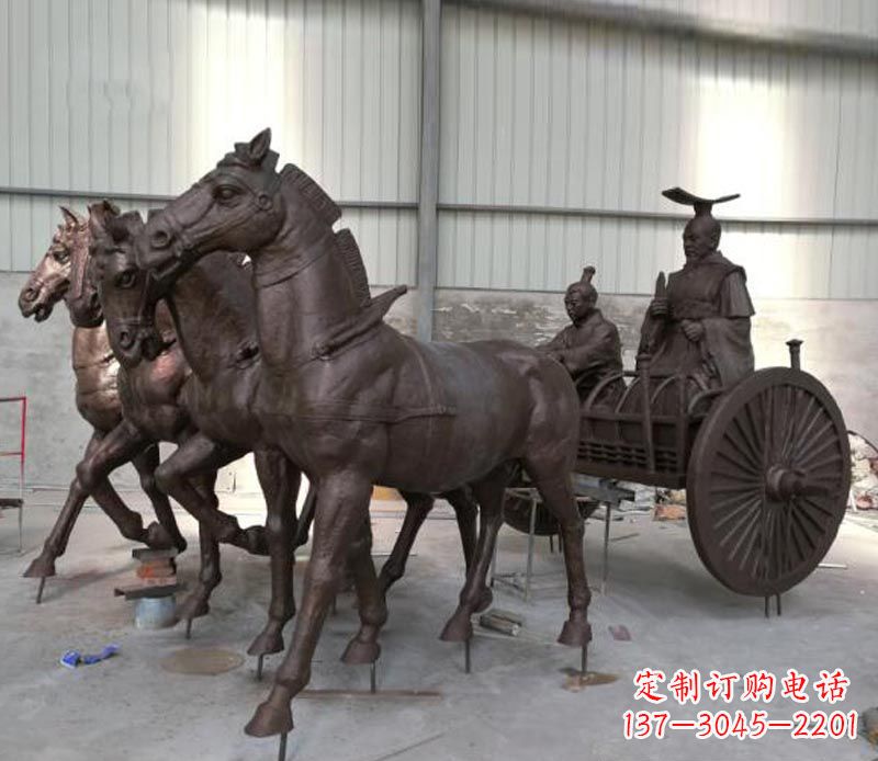 泉州马车雕塑-传承秦朝历史文化