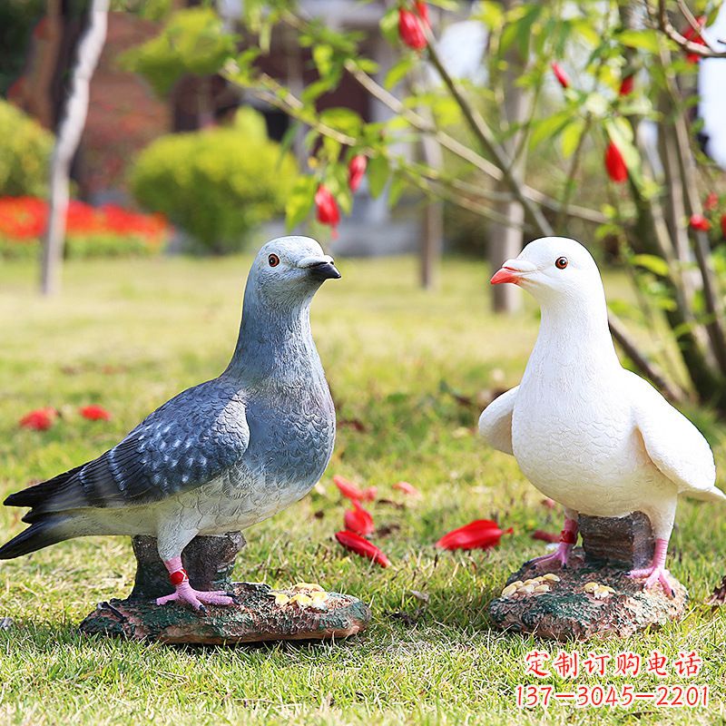 泉州秦皇岛和平鸽雕塑:表达和平与友谊的象征