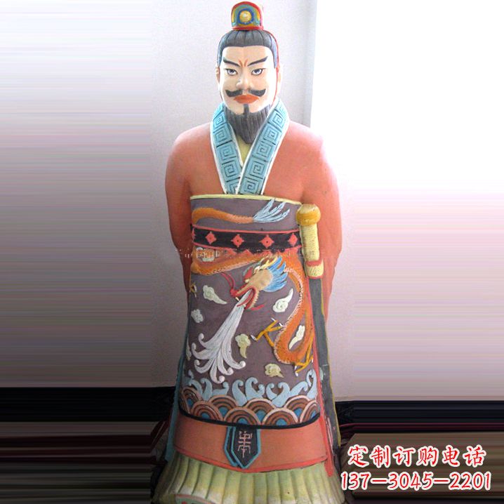 泉州中国领先的秦始皇钢玻璃雕塑