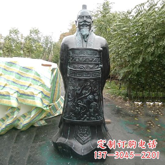 泉州中领雕塑推出珍贵的秦始皇铜雕塑,这是一件…