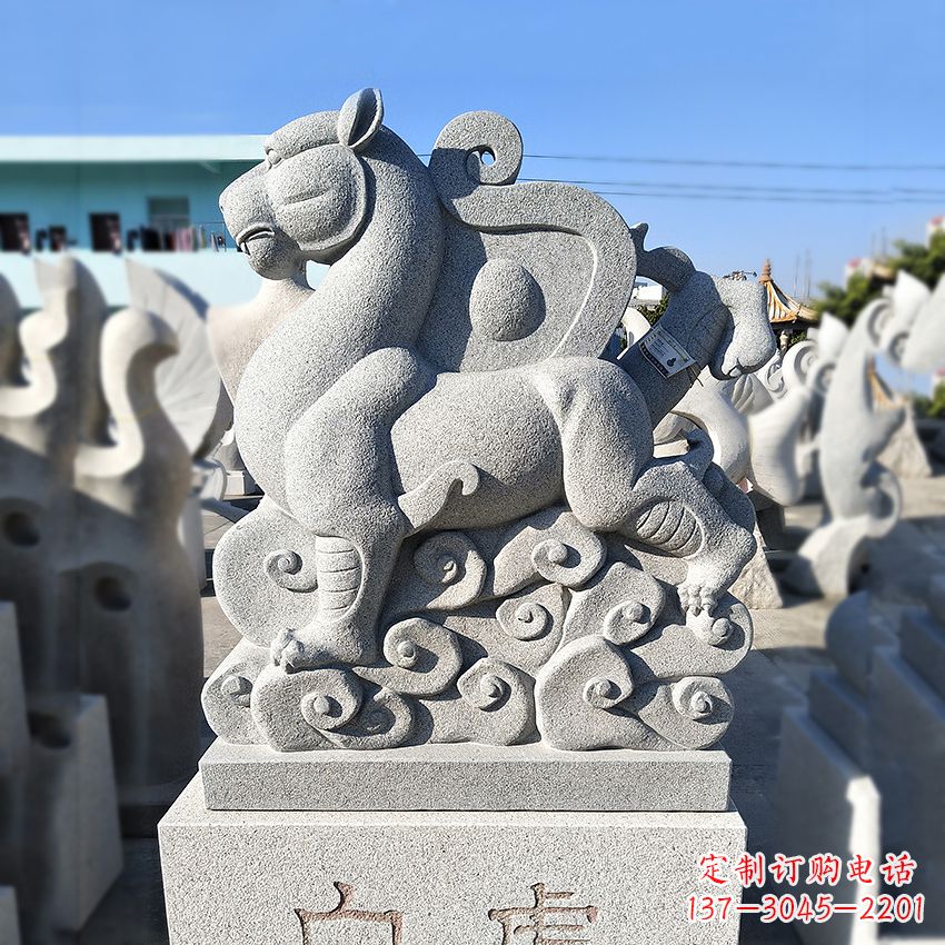 泉州精美动物雕塑——上古四神兽石雕之白虎