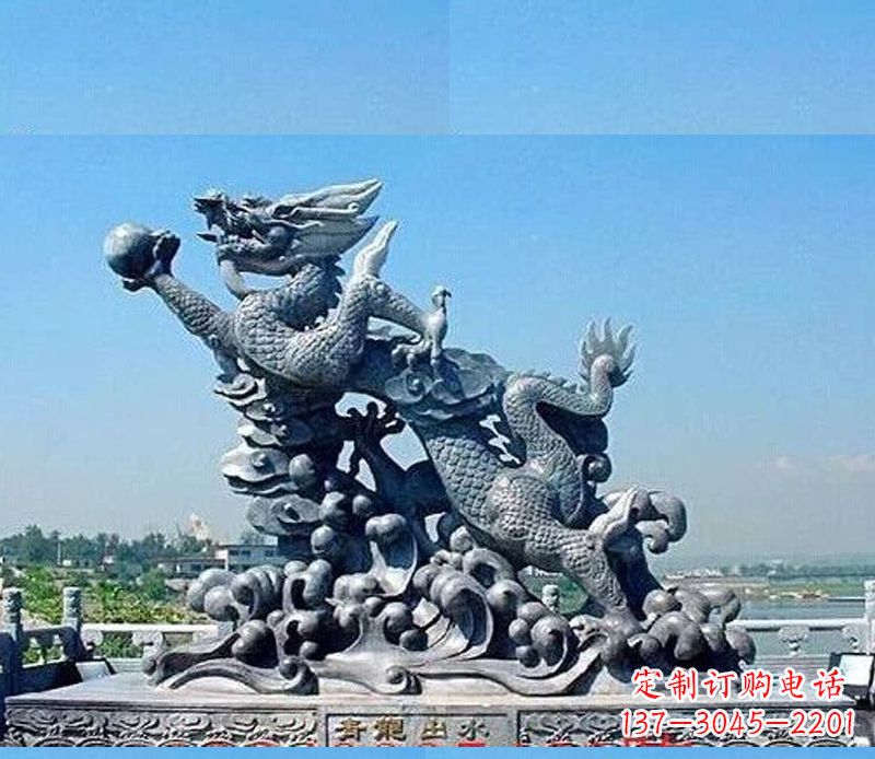 泉州中领雕塑独一无二的青龙出水雕塑