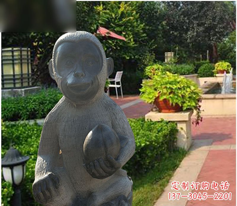 泉州青石猴雕塑:尽显可爱的童趣
