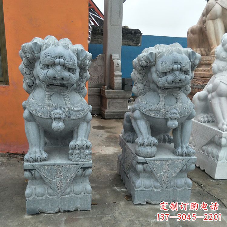 泉州精美的青石北京小狮子雕塑