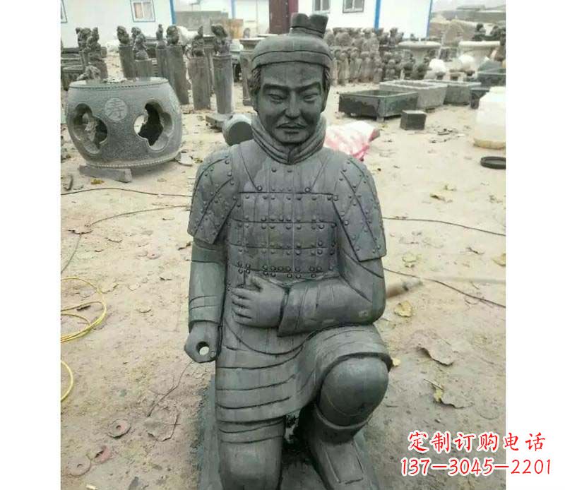 泉州青石仿古兵马俑雕塑,精巧细腻