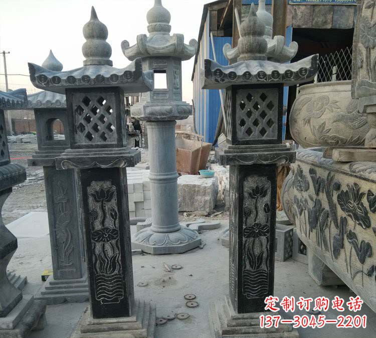 泉州青石古代照明石灯雕塑，闪耀你的家园