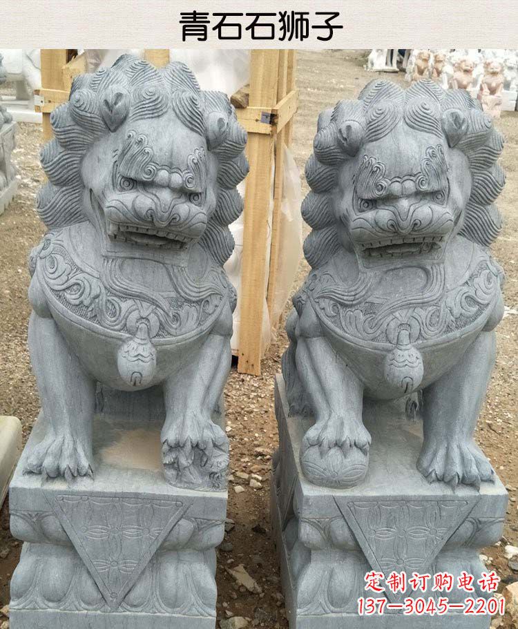 泉州青石雕刻的传统工艺美狮