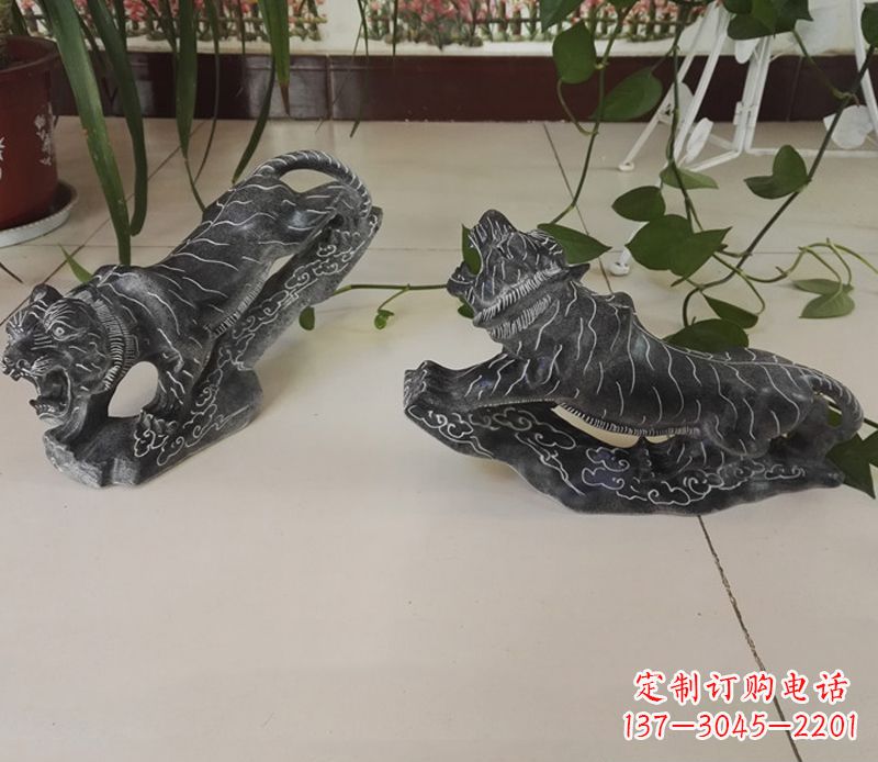 泉州青石大型老虎雕塑是由中领雕塑设计制作的一…